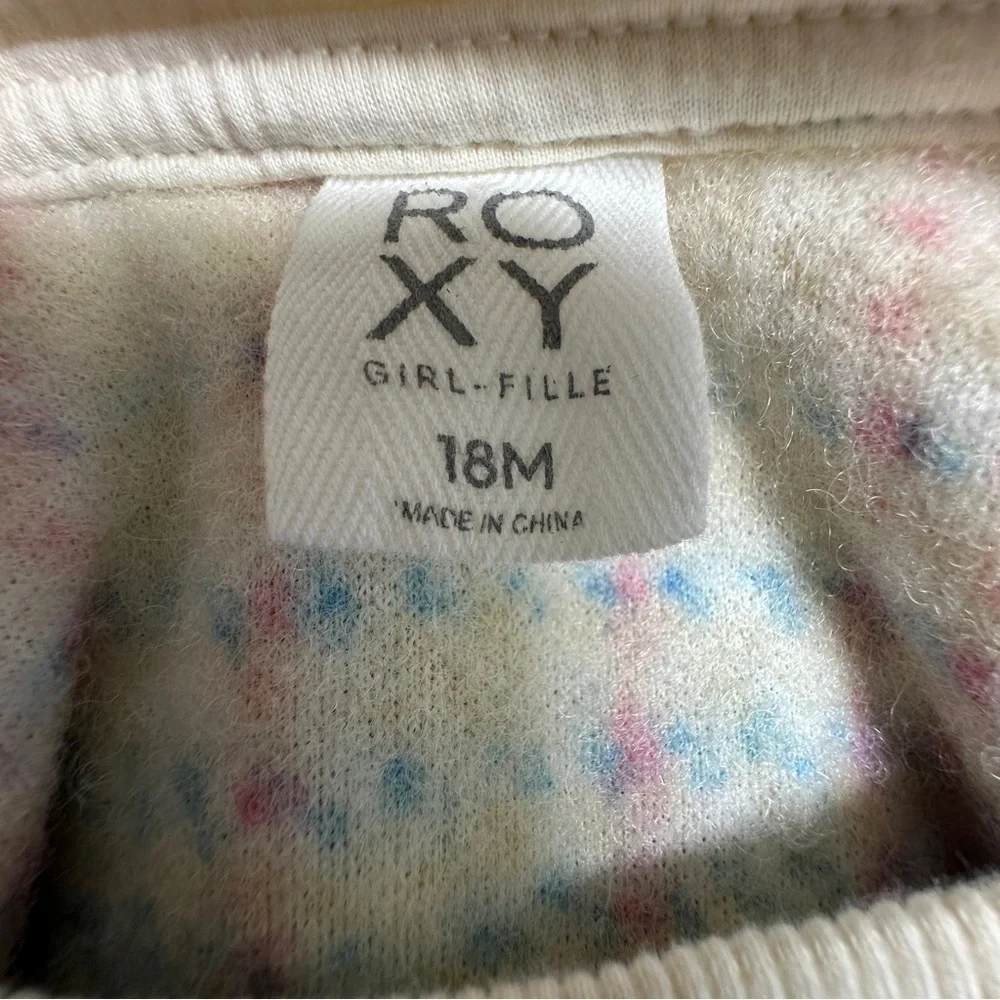 Roxy Cotton Candy Sweater Pink Purple Blue Plaid Girls Sz 18M